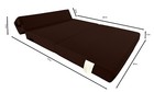 Twin Lounger Folding Foam Mattress  Foldable Sofa Bed Sit Sleep 6x39x80 Brown