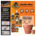 Gorilla Original Gorilla Glue  Brown  Waterproof Polyurethane Glue  8 Ounce  1pk