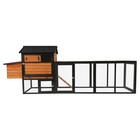 113  Wooden Chicken Coop With Run  Waterproof Anti-uv Hen House   Rabbit Hutch