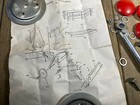 Vintage Pedal Car Steering Plates Pivot Antique Pull Wagon Wheel Ccm Leader X200