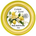 Body Powder For Women With Powder Puff  100  Talc-free  Luminous Lemon Scented D