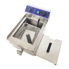 Commercial Kitchen Electric Deep Fryer Stainless Steel Single-cylinder 110v 10l