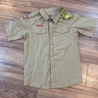 Nwt Boy Scouts Of America Uniform Shirt Youth Large 14 16 Short Sleeve Bsa Scout