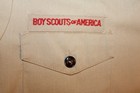 Boy Scouts Of America Bsa Men s Shirt Tan Medium Plain No Patches Short Sleeve