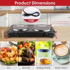 Electric Infrared Dual Burner 1800w Heated Hot Plate Stove Picnic Hot Dual Stove