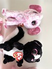 Ty Beanie Boo Bundle     5 Plush Toys  pink   Black Collection      New W  Tags
