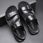 Men s Casual Summer Sandals Adjustable Buckle Straps Slip - On Walking Shoes