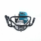 52cc Gas Powered Post Hole Digger Earth Auger Borer Fence Ground W  2 Drill Bits