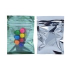 100 500 1000 Clear Window Green Design Mylar Foil Storage Zipper Seal Lock Bags