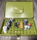 Vintage Wil-hold Wilson Mfg Corp  Sewing Box Thread Organizer Green W7
