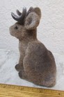 Jackalope Fuzzy Small Decor Critter  4 Inch Tall  Great Collectible Souvenir