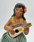 Vintage Hawaiian Hula Girl Bobble Nodder Chalkware Figurine Aloha Japan 6 5 
