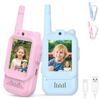 Video Walkie Talkies For Kids  Rechargeable Kids Walkies Talkies 2 Blue pink