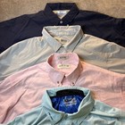 Lot Of 4 Men   s Large Fishing Shirts Long Sleeve Orvis  Palegic  Columbia  Rei
