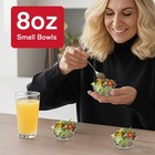 Moacock 100 Pack Small Clear Plastic Bowls  8oz Hard Salad Bowls 8oz 
