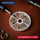 970 Pcs Metal Jump Rings Small Crafts Jump Jewelry Connectors Assorted Size Conn