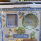 Baby Boy 1st Year Blue Resin Picture Frame - First Memories   Milestones - New