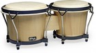 Stagg Bongos Wood Drum Set - Natural - 6    7  Heads   Stand