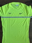 Rare Nike Court Dri Fit Rafael Nadal Custom Tennis Shirt    volt     size Custom 