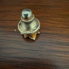 Vintage Solid 18k Yellow Gold Fleur-de-lis Lapel Pin 750 Fine Estate Jewelry