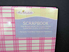 Miss Elizabeth s Sherman Pink Plaid And Green  W White Dot  Scrapbook Cover