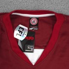 Montreal Alouettes Cfl Football Jersey Long Sleeve Embroidered Logo Red Tg xl