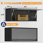 Wall-mounted Metal Storage Cabinet Steel Garage Kitchen Cabinet Tool Cabinet Box