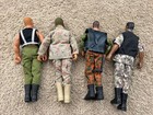 Lot Of 4 Vintage 12    Gi Joe Figures Snake Eyes Duke Rapid Fire 1992 1996 Clothes
