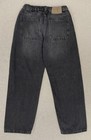 Zara Girls Black Denim Wide Leg Jeans Stretchy Adjustable Waistband Size 13-14