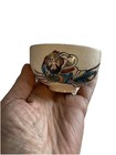 Fine Antique Hp  Kutani Ware 2 Of Seven Lucky Gods Sake Wine Or Tea Cups