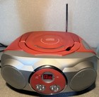 Sylvania Srcd243 Pink Portable Cd Player Am fm Radio Boombox Radio Works  Cd No