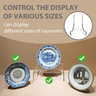 3 Pack Clear Acrylic Plate Stand And Easel - Clear Display Easel For Plates  Bow