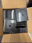 50 New 10 4mm Single Cd  Dvd Jewel Cases W Black Tray  Corporate Disk Company