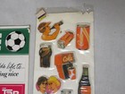 2 Coca Cola Stickers Pages 1960 s-70 s