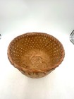 Handwoven Natural Bamboo Basket 7 x8  Handmade In Mexico