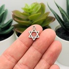Silver Star Of David Charms  15x11mm - Us Seller