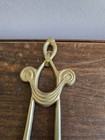Set Of 2 Vtg Ornate Brass 2 Arm Candelabra Candle Pillar Wall Hanging Sconces 