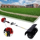 2 3hp 52cc Gas Power Handheld Sweeper Air Cooled Broom Cleaning Driveway Walkway