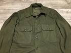 Us Army Og-108 Olive Green Heavy Wool Field Shirt Jacket Medium 1950s Vintage