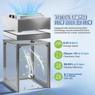 Dust Free Room Workshop Laminar Flow Hood Bench Air Flow Clean Workstation 110v