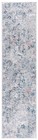 Safavieh Meadow Collection Runner Rug - 2 X 11 Light Grey Blue Modern Abstract
