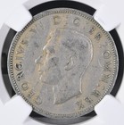 1948 Great Britain Uk King George Vi Ngc Crowned Tudor Rose 2 Shillings Coin 646