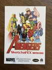 2011 Marvel Rittenhouse Sketchafex Captain America Sketch Card 1 1 Avengers Cm
