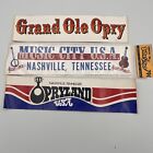 Vtg Nashville Tennessee And Grand Old Opry Opryland Lot Of 3 Bumper Stickers