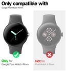 Dexnor Case For Google Pixel Watch Band 41mm Rugged Shockproof Sport Band