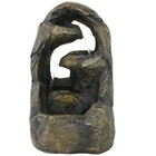 Cavernous Rock Tiers Resin Indoor Water Fountain - 12 In By Sunnydaze
