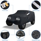 Suv Car Cover For Jeep Wrangler Jk Jl 4 Door 2007-2025 Waterproof Outdoor Black