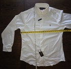 Ralph Lauren Slim Fit Stretch Oxford Shirt Men s Large White Button Up Preppy