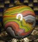  86  Twisted Acorn Jabo d a s  Marbles     collector Swirl Toys 