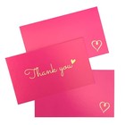100 Pack Thank You Cards With Gold Heart Design For All Occassions  3 5x2 Inch